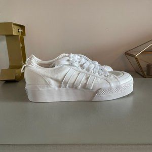 White Women's Platform Adidas